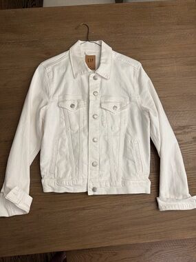GAP White Denim Jacket